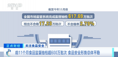 数说前11个月食物平安形势 全力守护“舌尖上的